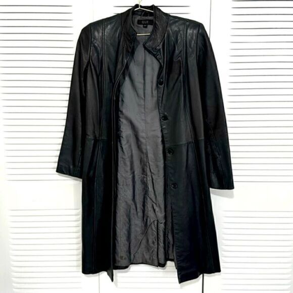 Jackets & Blazers - Genuine Lamb Skin Leather Vintage Coat